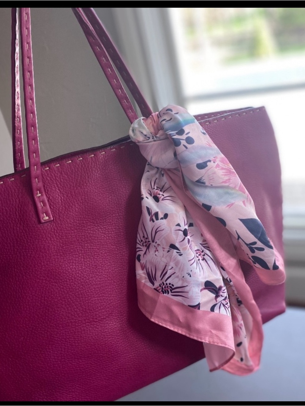 Fendi Pink Tote Bag with out scarf